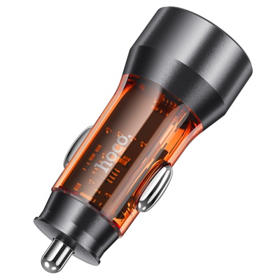 Автомобильное зарядное устройство HOCO NZ12 Prosperity, 2xUSB, 36W, оранжевый
