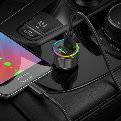 Автомобильное зарядное устройство HOCO NZ14 Guerrero, 2xUSB, 36W, черный