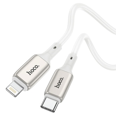 Кабель USB-C HOCO X66 Howdy Type-C - Lightning, 20W, 1 м, белый