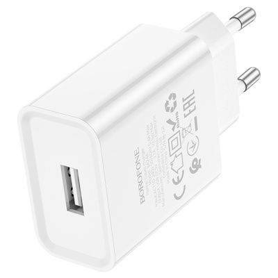 Сетевое зарядное устройство BOROFONE BA74A Aspirer 1xUSB, белый
